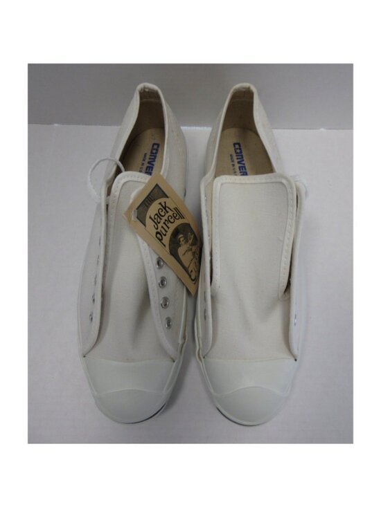 VINTAGE Converse Jack Purcell Sneakers 10.5 Low Top Canvas USA 90s * main image 14